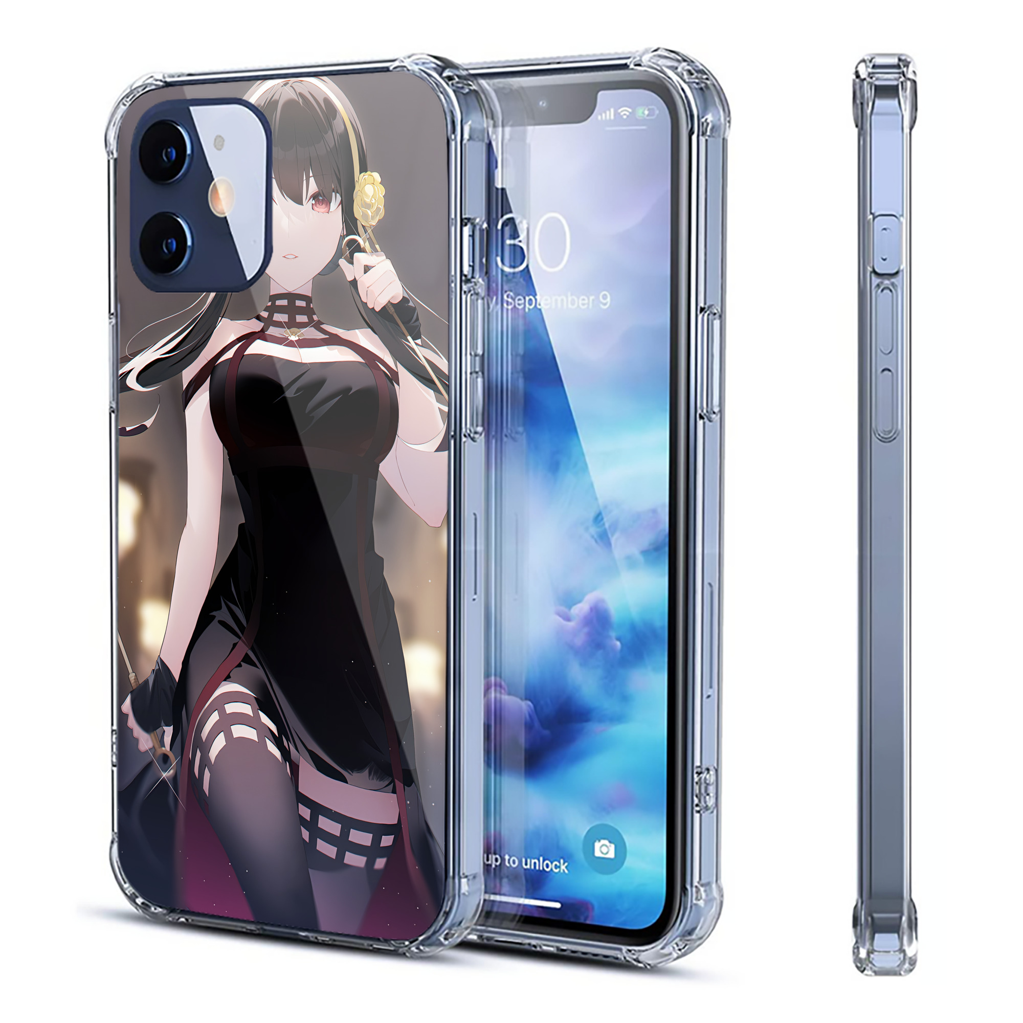 （画像用） SPY×FAMILY间谍家家酒 【iPhone 12シリーズ対応】透明スマホケース（クリアソフトケース）